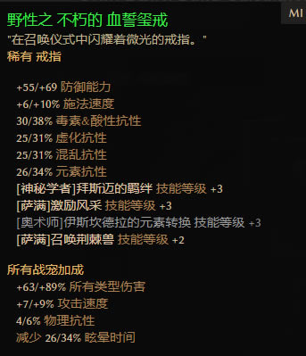 恐怖黎明1.1.9.7神秘萨满BD攻略 装备选择及星座加点推荐_本站