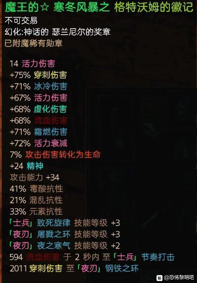 恐怖黎明1.18冰系剑圣BD攻略 核心装备选择及技能加点思路_本站