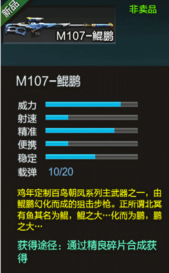 逆战M107鲲鹏多少钱怎么得_逆战新武器M107鲲鹏合成概率高不高