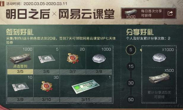 明日之后网易云课堂联动活动内容奖励_明日之后网易云课堂联动活动详情