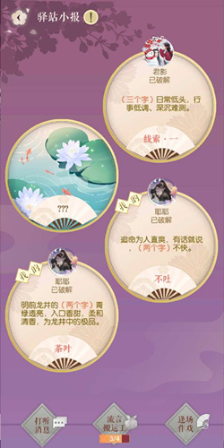遇见逆水寒1月18号驿站小报的四个线索是什么_遇见逆水寒1月18号驿站小报答案列表